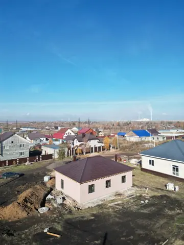 Агаповка: одноэтажный дом — газоблок, штукатурный фасад, фото 2