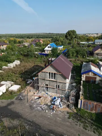 Агаповка: двухэтажный дом — утепление и отделка фасада, фото 1
