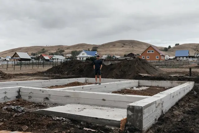 Ташбулатово: двухэтажный дом — газоблок, штукатурный фасад, фото 3